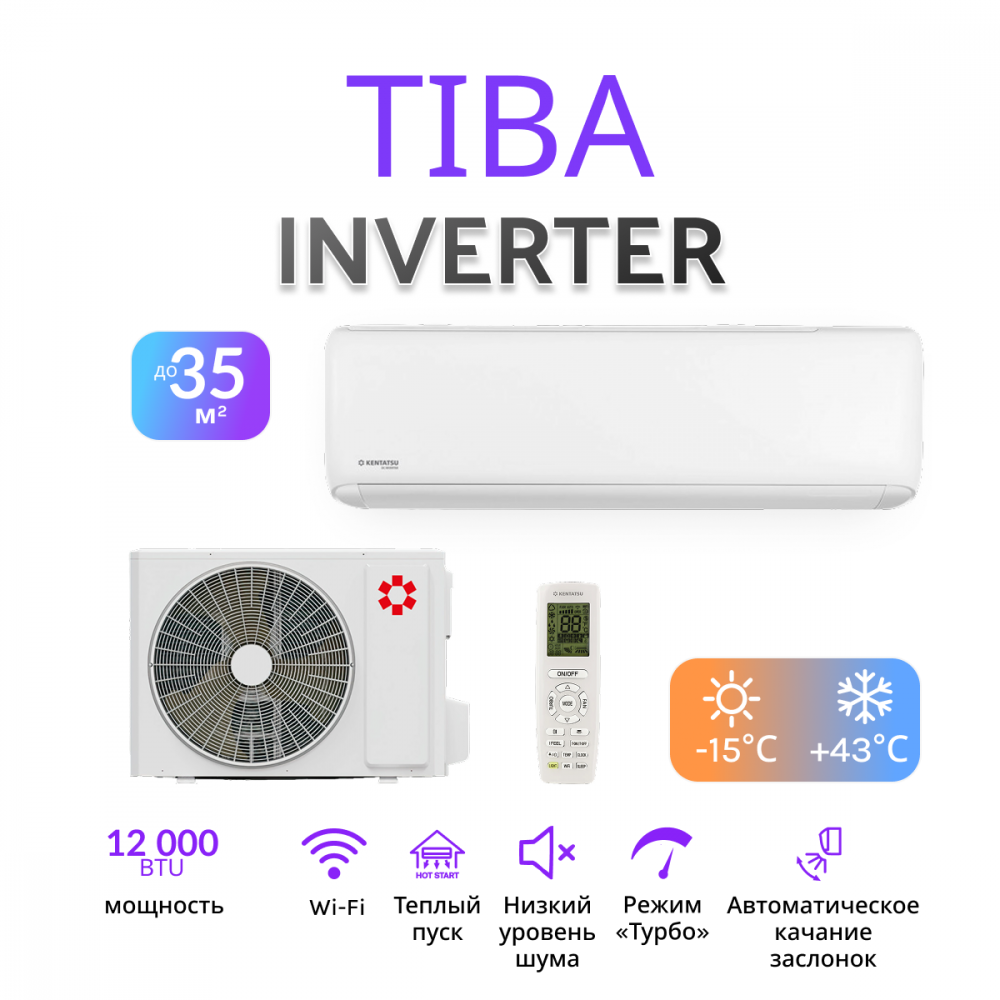 KENTATSU TIBA INVERTER KSGTI35HZRN1R/KSRTI35HZRN1R