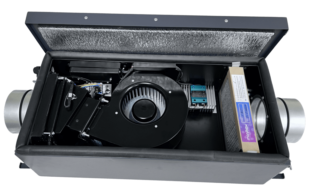 Вентиляционная установка с электрическим нагревом Minibox.E-300 mini