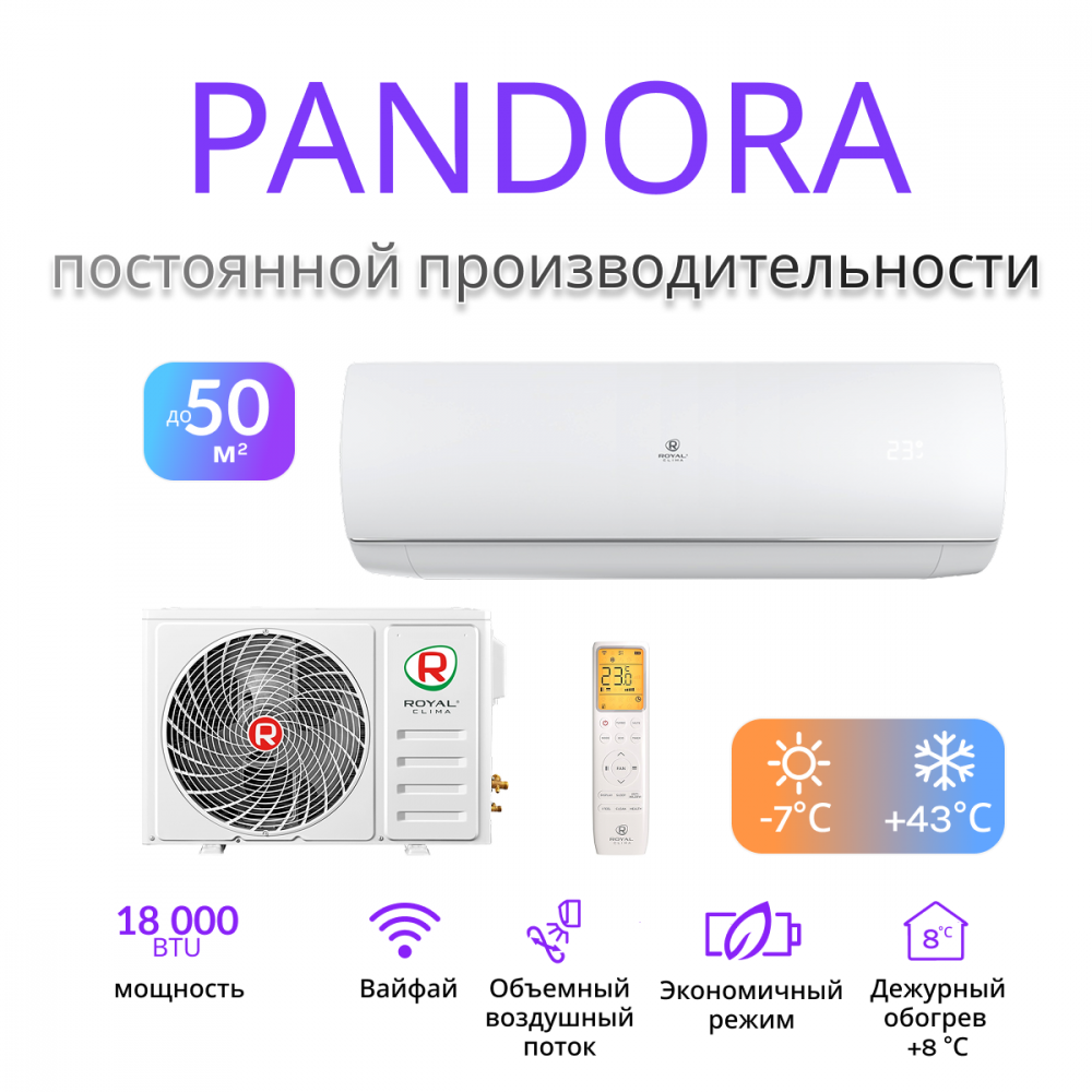 ROYAL CLIMA PANDORA 2025 RC-PDC55HN