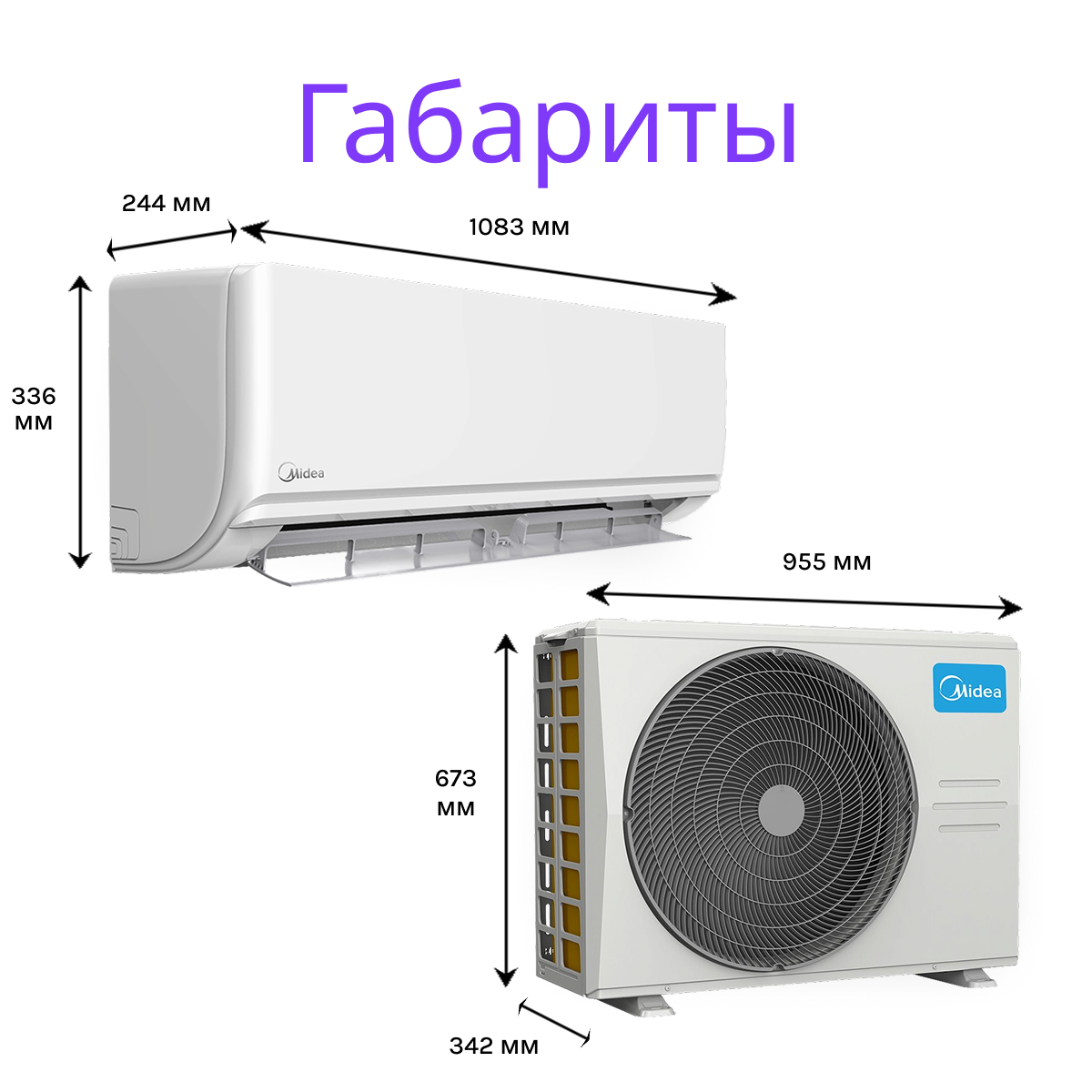 MIDEA UNLIMITED INVERTER MSAG2-24N8D0-I/MSAG2-24N8D0-O