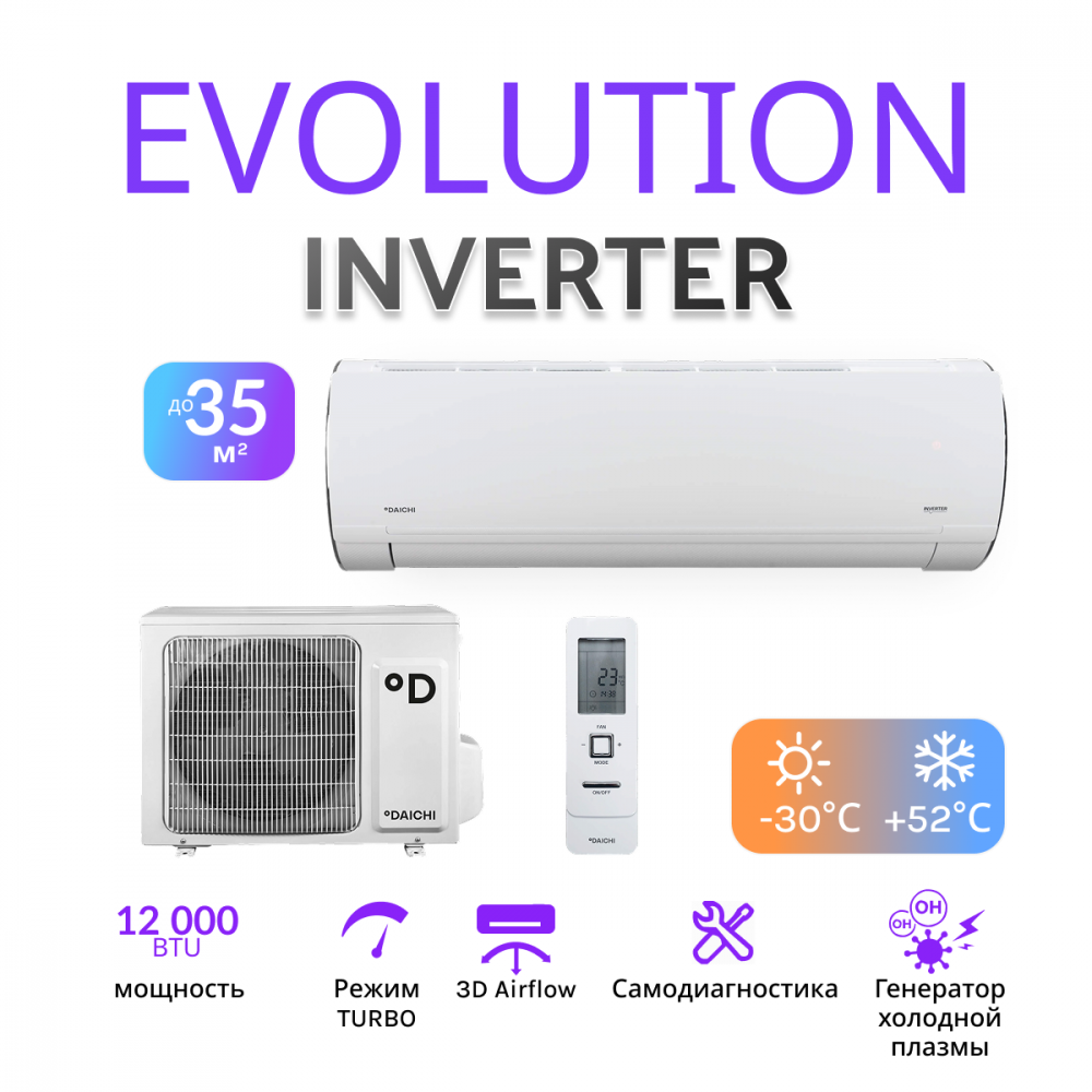 DAICHI EVOLUTION INVERTER EVO35AVQS1R/EVO35FVS1R