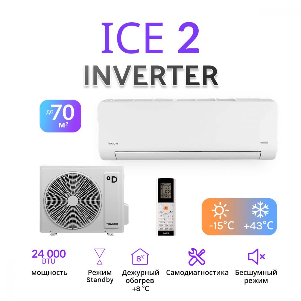 DAICHI ICE 2 INVERTER ICE70AVQS1R-2/ICE70FVS1R-2