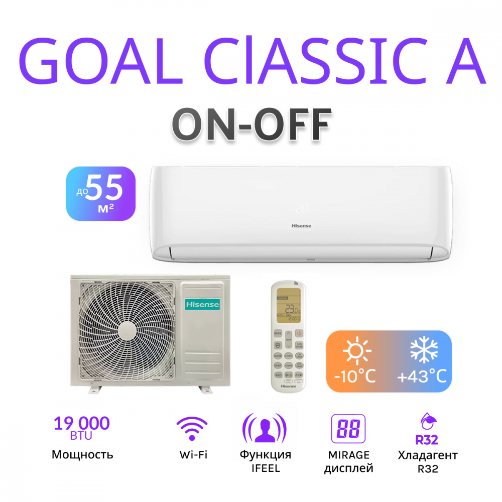 Hisense GOAL Classic A Wi-Fi AS-18HW4RMSCA00