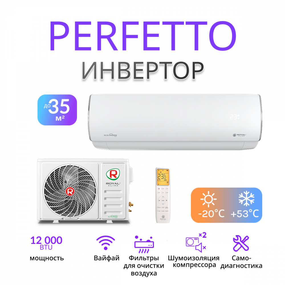 ROYAL CLIMA PERFETTO DC EU Inverter 2025 RCI-PFD40HN