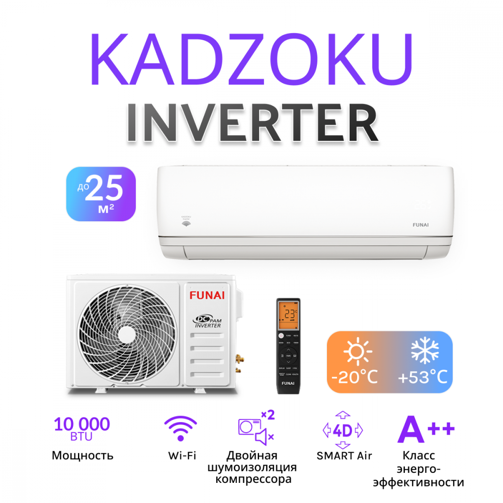FUNAI KADZOKU Inverter RAC-I-KD30HP.D03