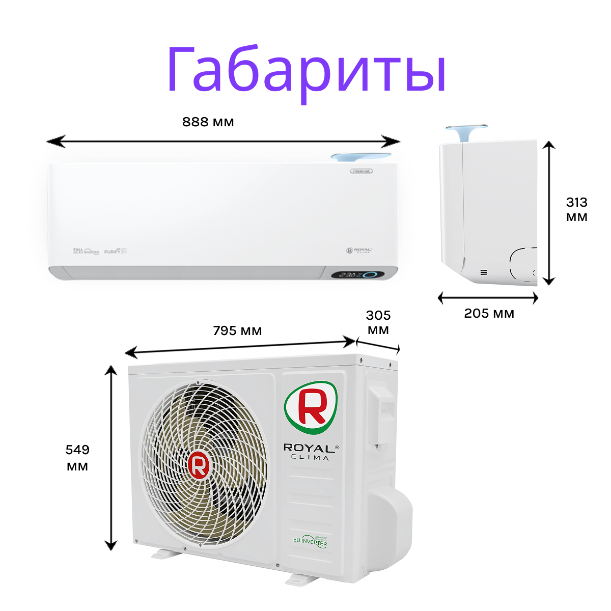 ROYAL CLIMA ROYAL FRESH STANDARD FULL DC EU Inverter RCI-RFS35HN