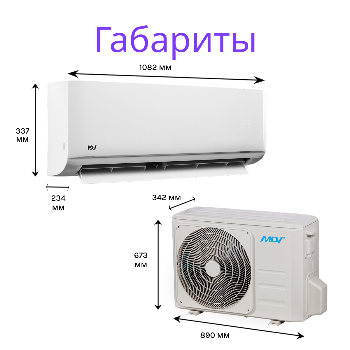 MDV INFINI ON/OFF MDSAG-24HRN8 / MDOAG-24HN8