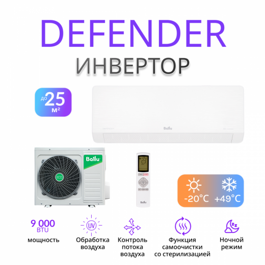 BALLU Defender BSHI-09HN8