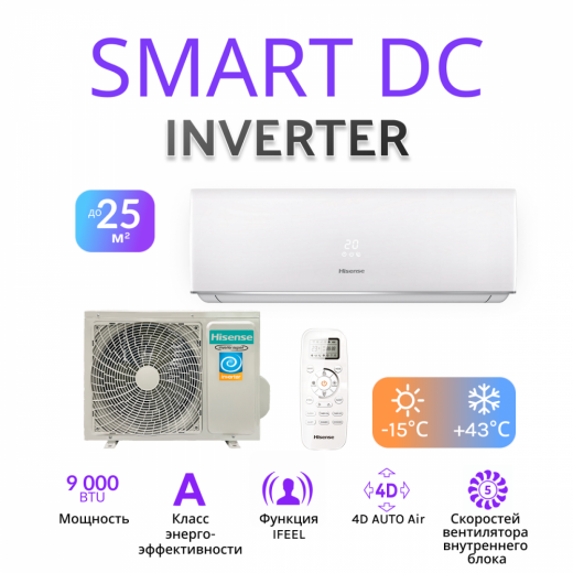 Hisense SMART DC Inverter AS-09UW4RYDDB05